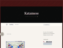 Tablet Screenshot of katamese.hu